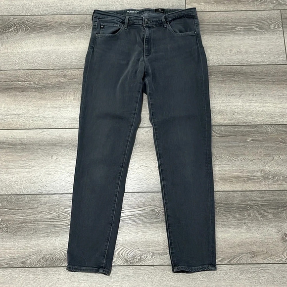AG Adriano Goldschmied The Stevie Ankle Slim Straight Gray Colored Jeans Sz 29 - Picture 2 of 6